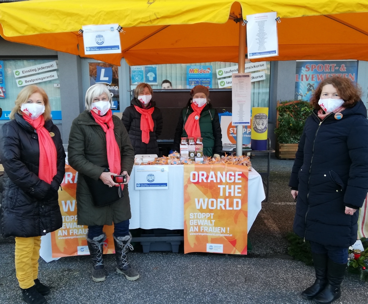 Club Villach und ‚Orange the World 2020‘