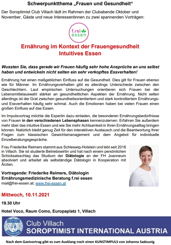 Einladung zum Gastvortrag am 10. November