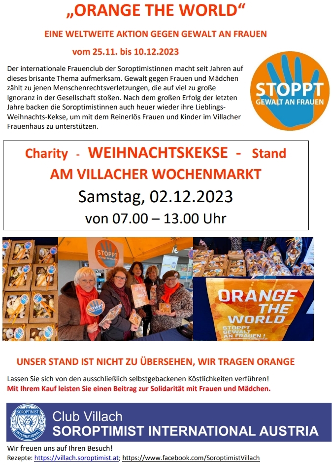 Weihnachtskekse-Verkauf am Villacher Wochenmarkt – OTW